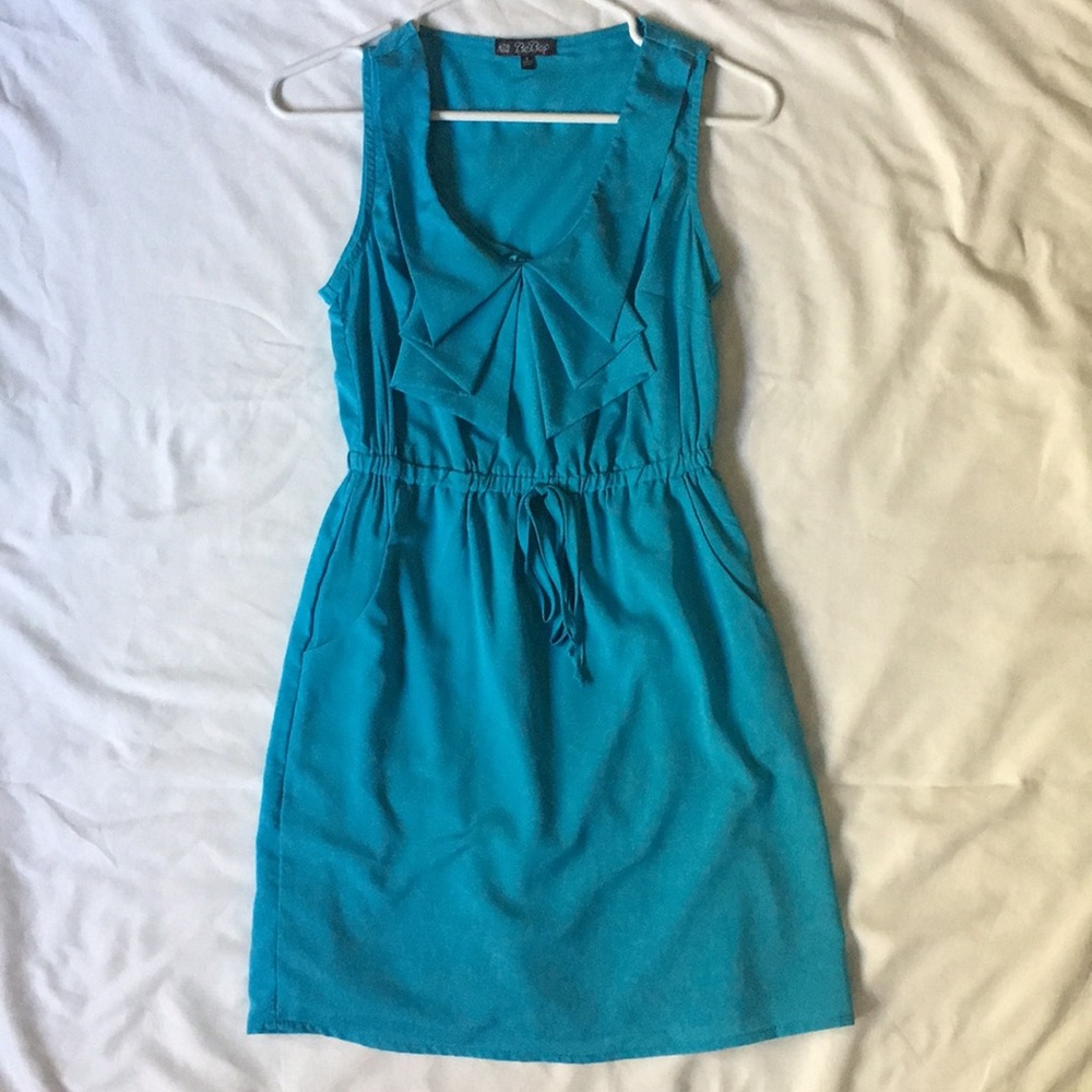Ruffled Scoop Neck Dress